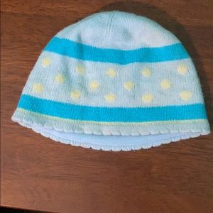 American Eagle blue and yellow winter hat